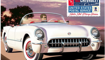 USPS Stamp Series 1953 Chevrolet Corvette 1/25 - AMT