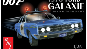 James Bond 1970 Ford Galaxie Police Car 1:25 - AMT