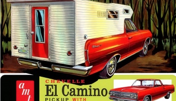 1965 Chevelle El Camino with Custom Campe 1:25 - AMT