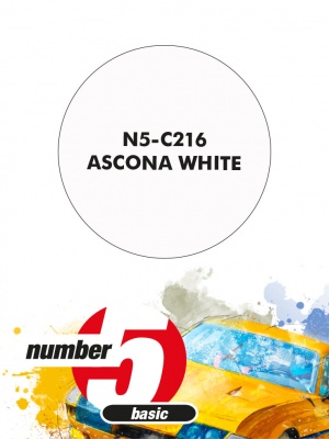 Ascona White Paint for airbrush 30ml - Number Five