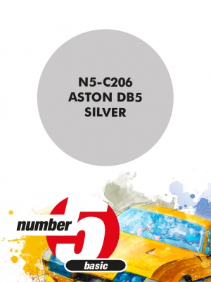 Aston DB5 Silver  Paint for airbrush 30ml - Number Five