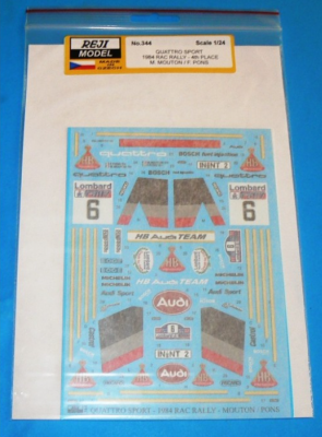 Audi Quattro Sport - 1984 RAC Rallye Mouton / Pons 1/24 - REJI MODEL