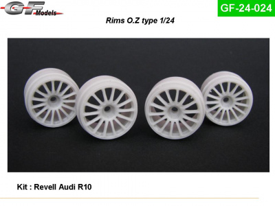 Audi R10 Rims OZ 1:24 - GF Models