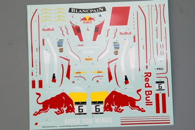 Audi R8 Red Bull Decal For NuNu (PN24004) 1/24 - Hobby Design