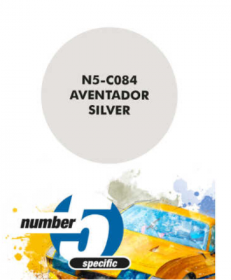 Aventador Silver  Paint for Airbrush 30 ml - Number 5