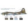 B-17F Flying Fortress (1:72) Model Kit letadlo 1487 - Italeri