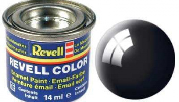 Barva Revell emailová - 32107: leská černá (black gloss)