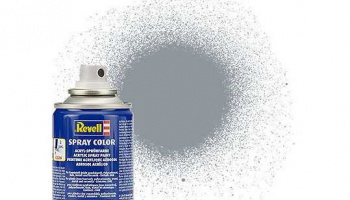 Barva Revell ve spreji - 34191: metalická ocelová (steel metallic)
