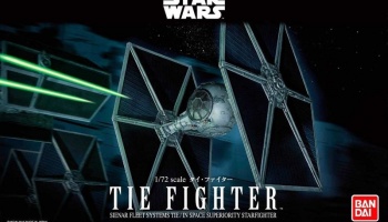 SLEVA  200,- Kč DISCOUNT - TIE Fighter Sienar Fleet Systems TIE / In Space Superiority Fighter 1/72 - Bandai
