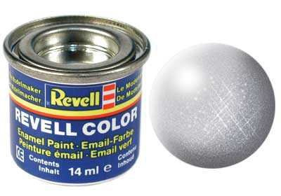 Barva Revell emailová - 90 metalická stříbrná (silver metallic) – Revell