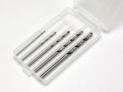 Basic Drill Set 1, 1.5, 2, 2.5, 3mm - Tamiya