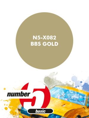 BBS Gold Metallic Paint for airbrush 30ml - Number Five