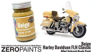 Beige - Harley Davidson FLH Classic Paint 60ml - Zero Paints