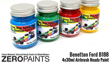 Benetton Ford B188 Paint 4x30ml - Zero Paints