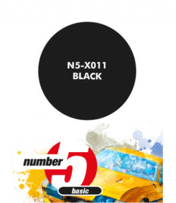 Black  Paint for Airbrush 30 ml - Number 5