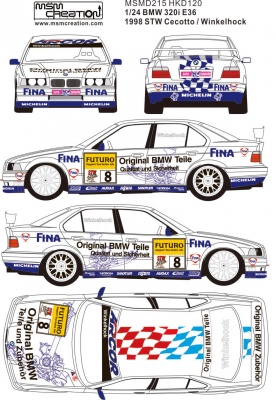 BMW 320i 1998 STW Cecotto Winkelhock 1/24 - MSM Creation