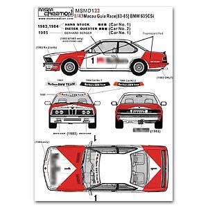 BMW 635 Csi 1983-1985 Macau Guia Race 1/43 - MSM Creation