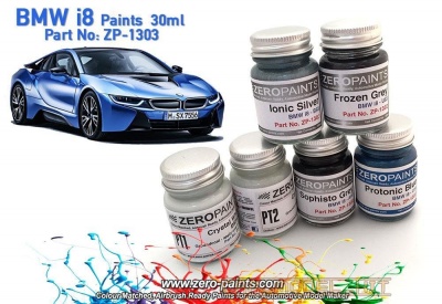 BMW i8 Paints Crystal White 2x30ml - Zero Paints