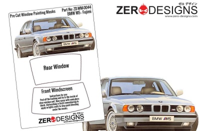 BMW M5 Pre Cut Window Painting Masks (Fujimi) - Zero Paints