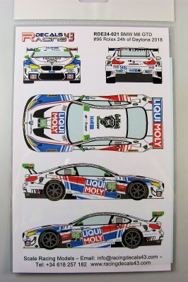 BMW M6 GTD #96 Rolex Daytona 2018 - Racing Decals 43