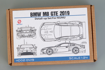 Bmw M8 GTE 2019 Detail-up Set For NUNU (PE + Metal parts + Resin) 1/24 - Hobby Design