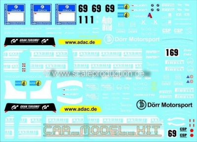 BMW Z4 GT3 24h Nürburgring 2010 Decals - SCALE PRODUCTION