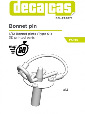 Bonnet Pin type 1 1/12 - Decalcas