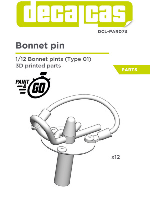 Bonnet Pin type 1 1/12 - Decalcas