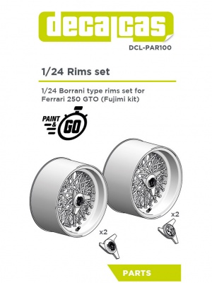 Borrani for Ferrari 250 GTO 1/24 - Decalcas