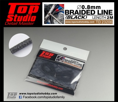 Braided Line Black 0,8mm - Top Studio