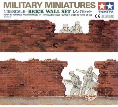 Brick Wall Set (1:35) - Tamiya