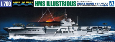British Aircraft Carrier HMS Illustrious w/SM-79 1:24 - Aoshima