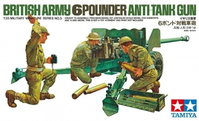 British Army 6 Pounder Anti-Tank Gun 1/35 - Tamiya