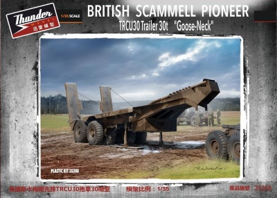 British Scammell Pioneer TRCU30 Trailer 30t "Goose-Neck" 1/35 - Thunder Model