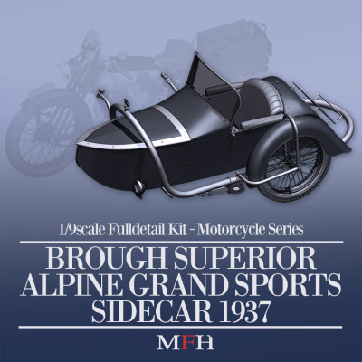 Brough Superior AGS Sidecar Fulldetail Kit 1/9 - Model Factory Hiro