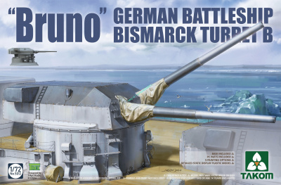 ‘Bruno’ German Battleship Bismarck Turret B 1:72 - Takom