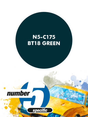 BT18 Green Paint for airbrush 30ml - Number Five