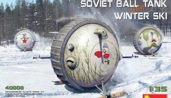 1/35 Soviet Ball Tank with Winter Ski. Interior Kit - MiniArt