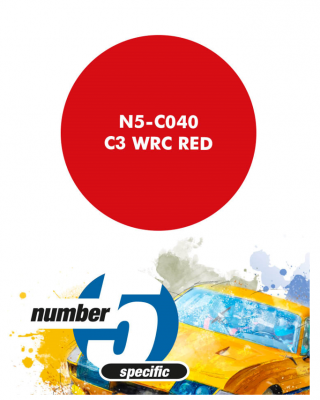 C3 WRC Red  Paint for Airbrush 30 ml - Number 5