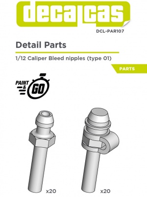 Caliper bleed nipples - Type 01 1/12 - Decalcas