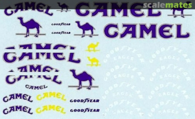 Camel and Goodyear decals for Lotus 99T 1/20 - MSM Creation