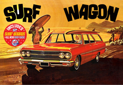 CHEVELLE 1965 "SURF WAGON" 1:25 SCALE MODEL KIT - AMT