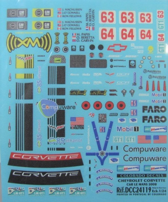 Chevrolet Corvette 6CR Le Mans 2008 - COLORADODECALS