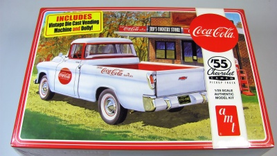 Chevy Cameo Pickup Truck 1955 Coca-Cola 1/25 - AMT
