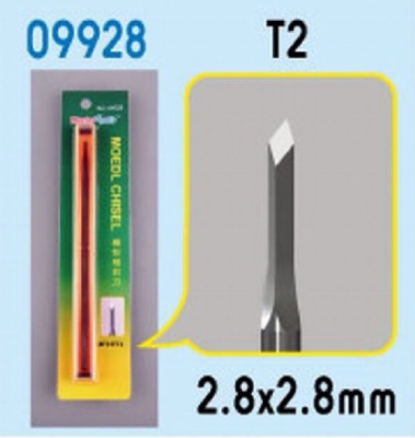 Chisel T2 rydlo čtvercový hrot 2.8x2.8mm - Trumpeter
