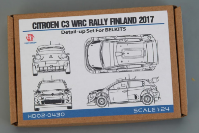 Citroen C3 Wrc Rally Finland 2017 Detail-up Set For Belkits Detail-up Set For Belkits 1/24 -Hobby Design