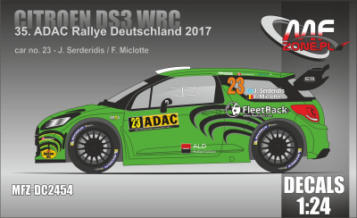Citroen DS3 WRC 2017 ADAC Rally - Serderidis - MF-Zone-SLEVA-SALE-10%