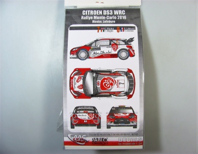 Citroen DS3 WRC Rally Monte Carlo 2016 Transkit - MF-Zone- SLEVA-SALE-10%