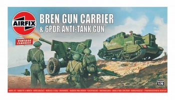 Classic Kit VINTAGE military A01309V - Bren Gun Carrier & 6 pdr Anti-Tank Gun (1:76)