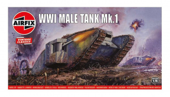 Classic Kit VINTAGE tank A01315V - WWI Male Tank Mk.I (1:76)